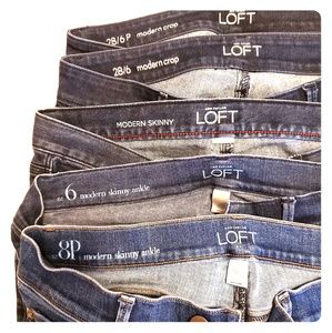 5 pairs of Loft Jean's